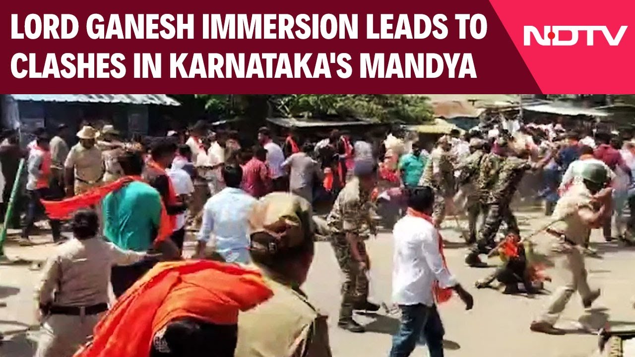 Ganesh Visarjan | Lord Ganesh Immersion Leads To Clashes In Karnataka's Mandya