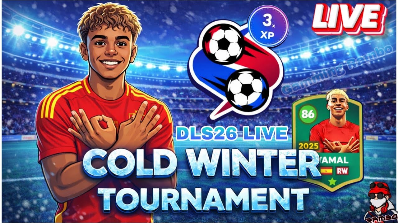 🟢 Live DLS 26 🔥| Completing Cold Winter Tournament In Dls 26 ❄️