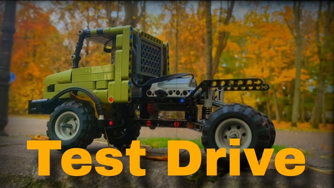 Test Drive/тест-драйв/mercedes-benz unimog u 1500/lego technic.