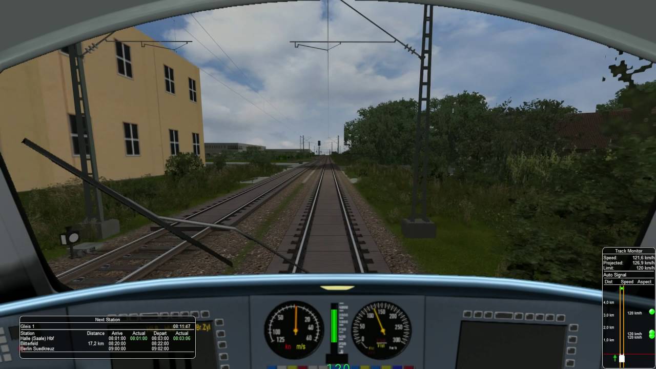 Open Rails - Halle (Saale) - Berlin Hauptbahnhof ICE MSTS