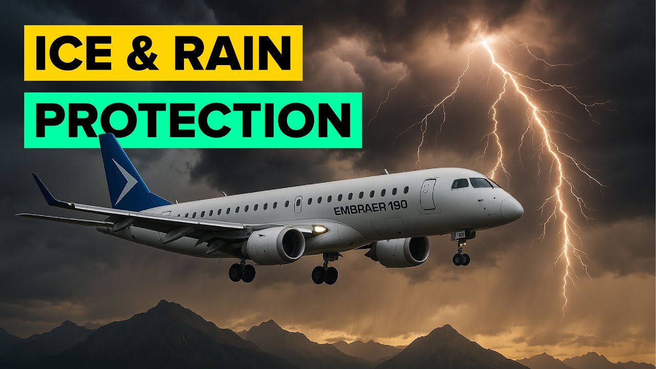 Embraer 190 Ice & Rain Protection EXPLAINED - How It Works - ATA 30