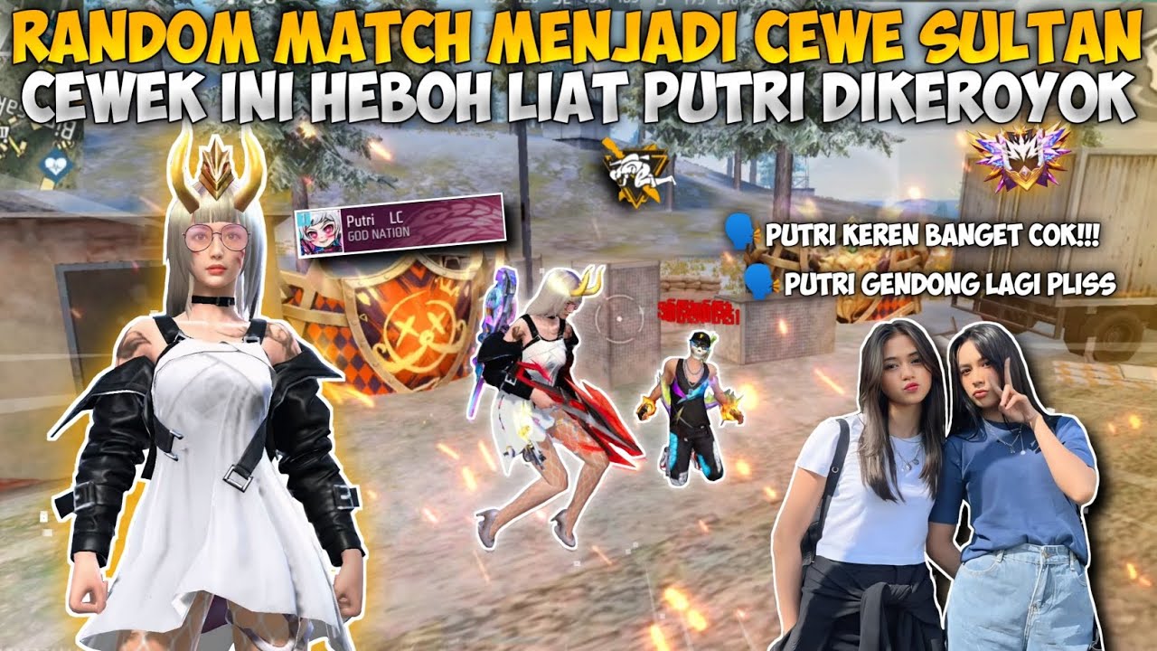 RANDOM MATCH NYAMAR JADI CEWEK+PAMER S1,S2!! CEWEK INI HEBOH BANGET LIAT GUA DIK3R0YOK!!