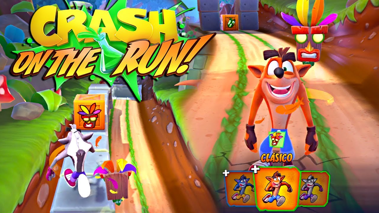 Геймплей Crash Bandicoot: On the Run! на iPad (теперь доступно на iOS) (вертикальный)