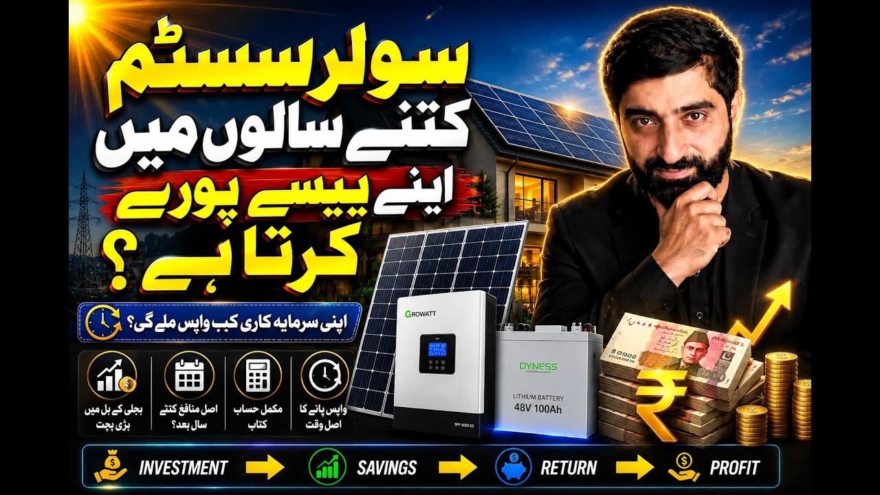 **Solar System Kitne Saalon Mein Apne Paise Pooray Karta Hai? | Solar Payback Period Explained**