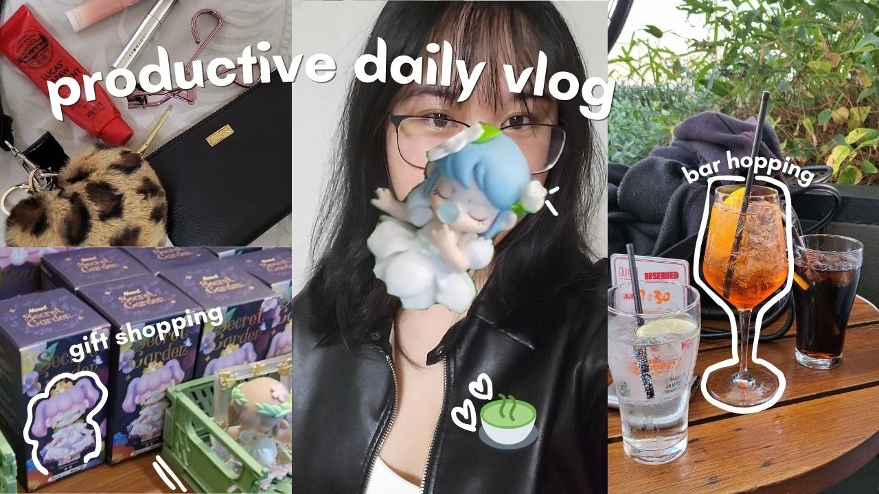 productive slice of life 🍵: uni orientation, free food, shopping, celebrating a friend's birthday