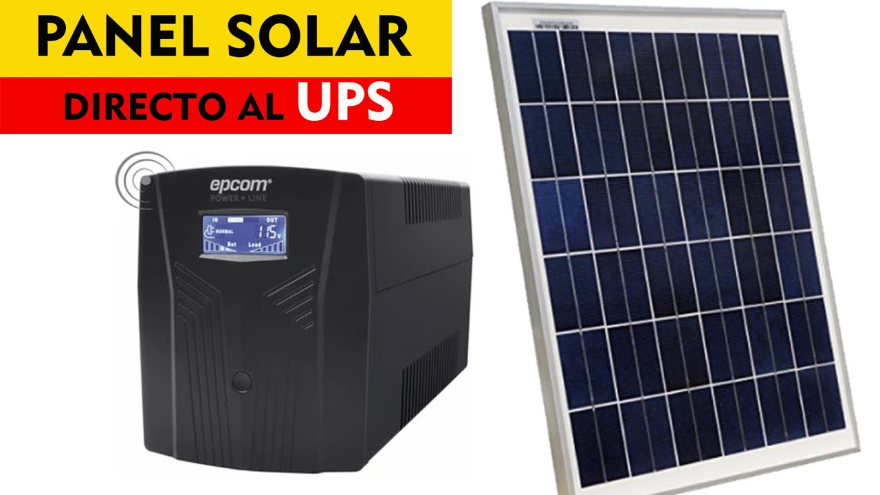 Cómo conectar UPS directamente al panel solar