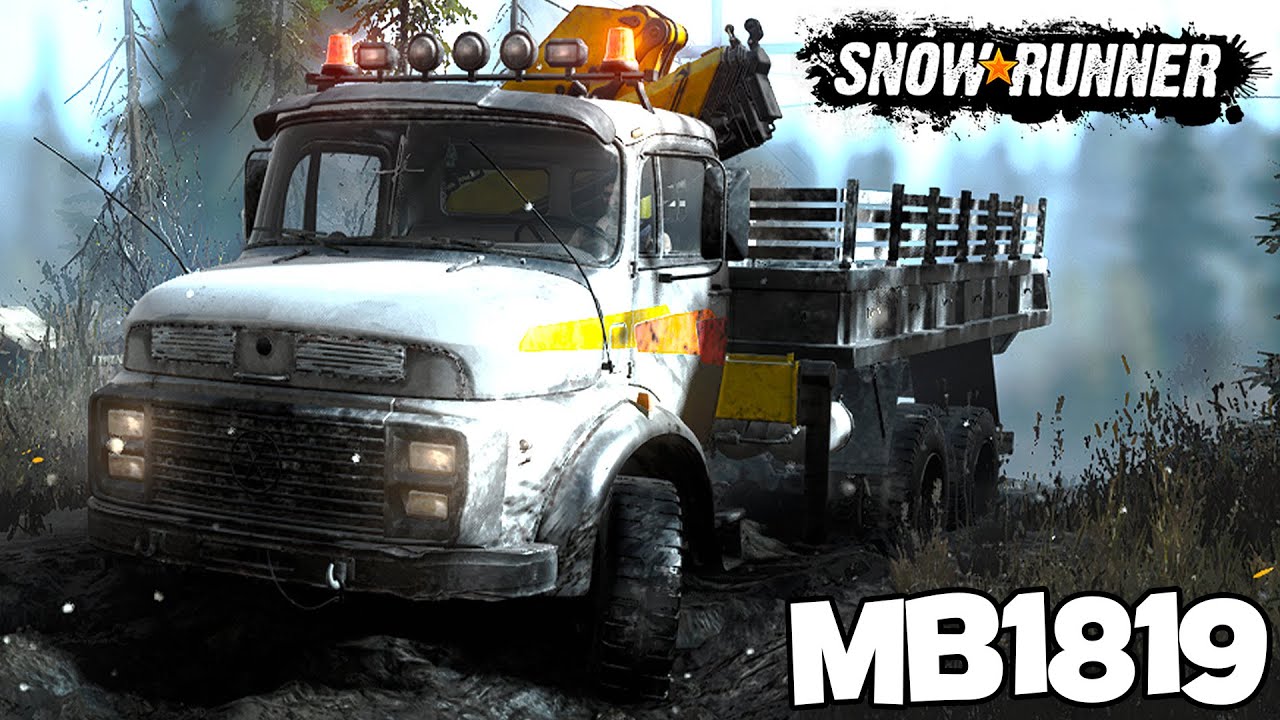 Joguei o Mercedes antigo na LAMA! - SnowRunner #1