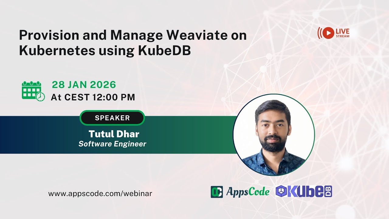 Provision and Manage Weaviate on Kubernetes using KubeDB