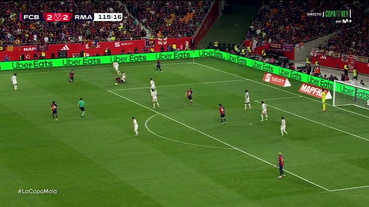 Barcelona-Real Madrid 3:2 G&oacute;l de Kounde Copa del Rey final
