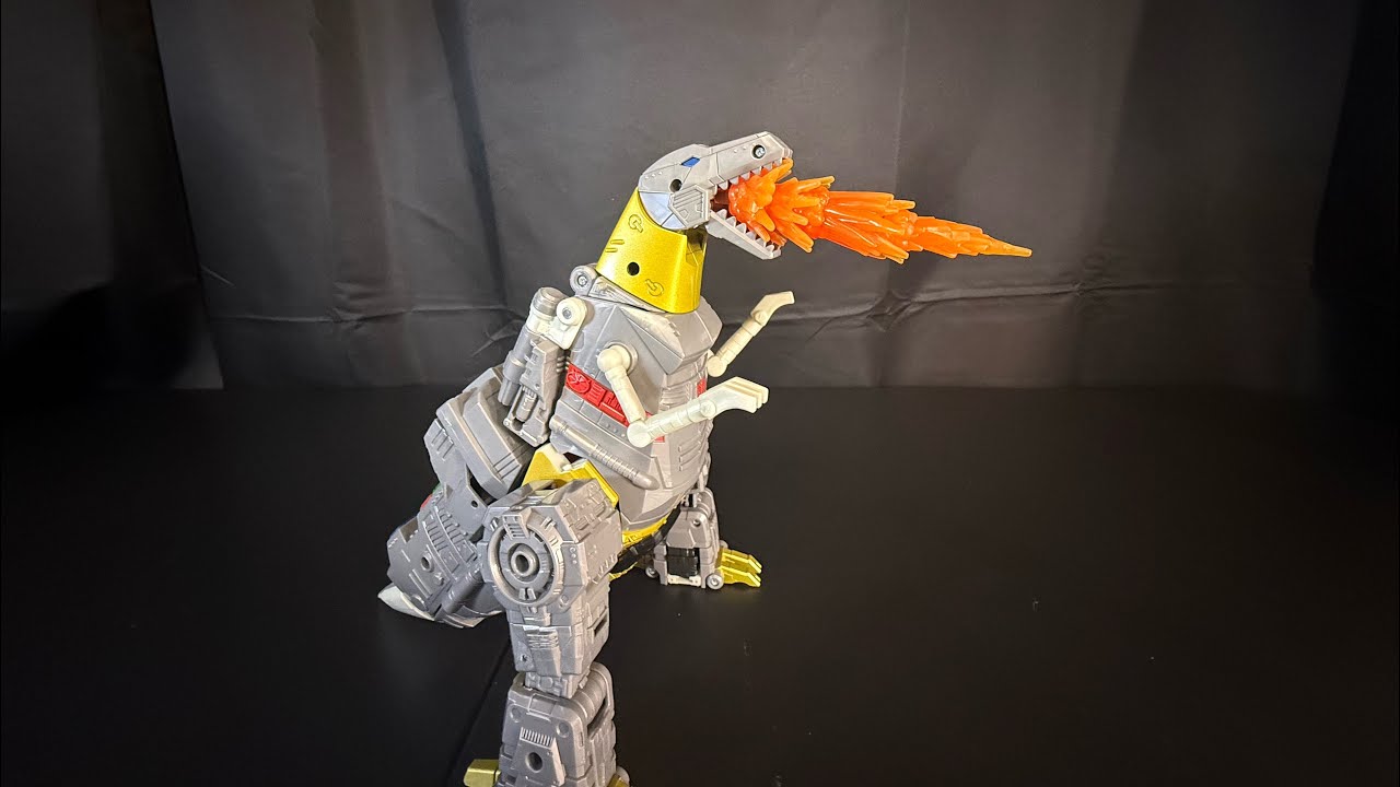 SS86 Grimlock transformation🔥🔥#Dinosaurs#Transformers#Godzilla#Toys#StopMotions#Animation#Reviews