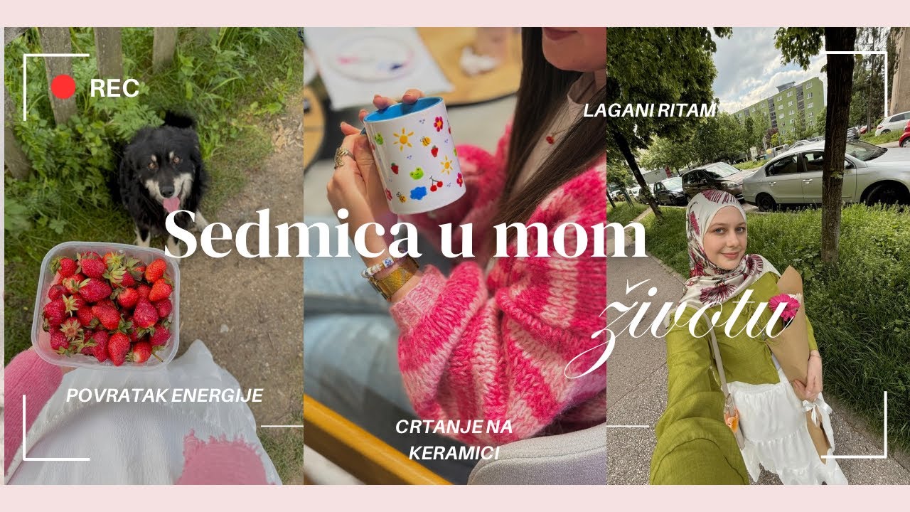 Sedmični vlog: zdrava ishrana, crtanje na keramici, povratak SEBI - life update