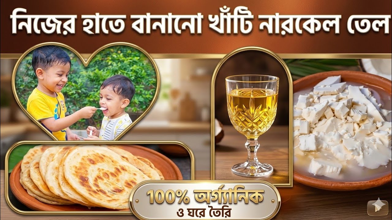 ব্যাংক থেকে বাসা—নিজ হাতে খাঁটি নারকেল তেল বানালাম | পরদিন মজার নাস্তা