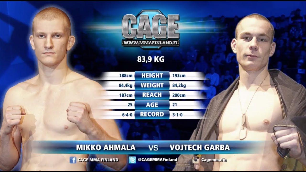 CAGE 42 Mikko Ahmala vs Vojtech Garba Full Fight MMA