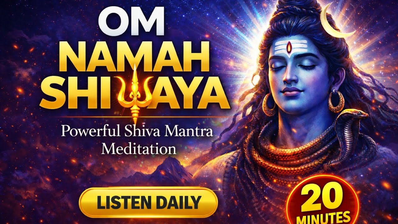 Om Namah Shivaya 20 Minutes Chanting | Powerful Shiva Mantra for Peace & Positive Energy 🔱