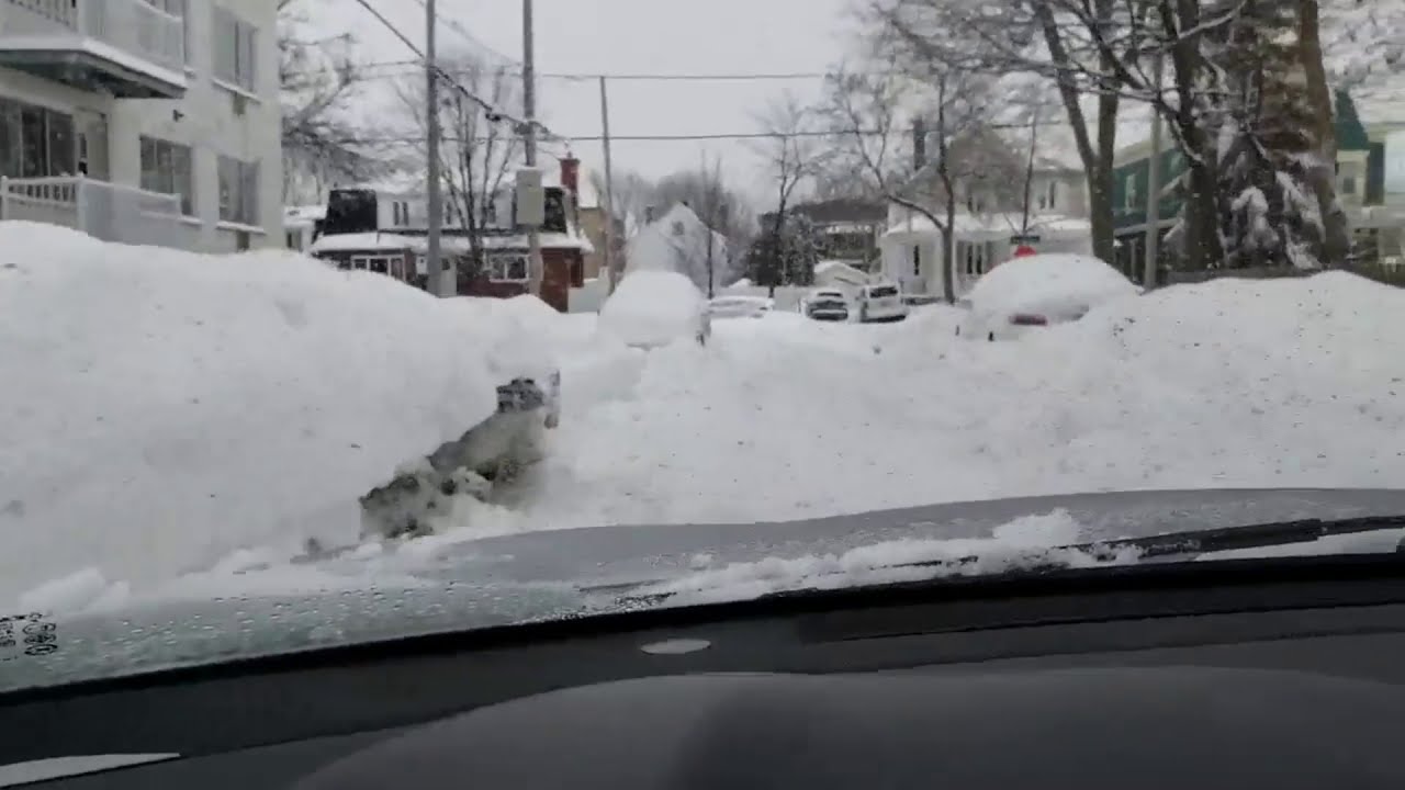 Big Snow storm in quebec canada 40cm+