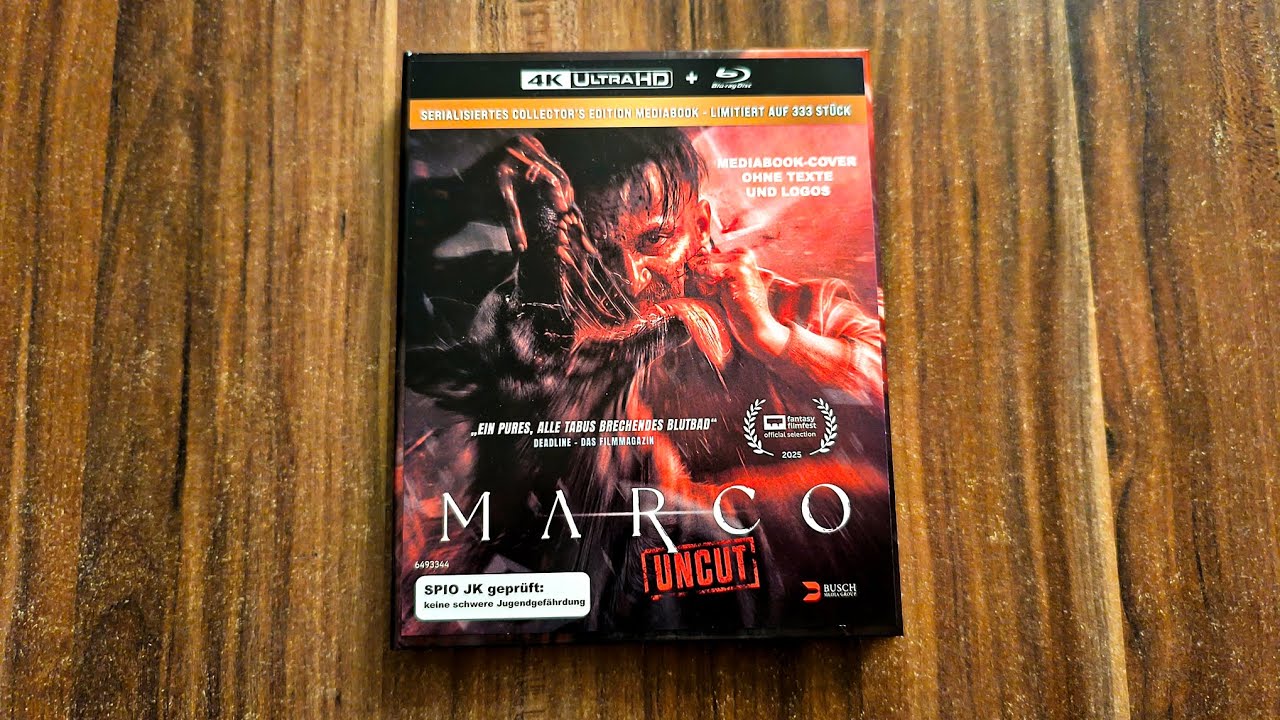 💀 MARCO (2024) Film Review + Uncut 4K UHD Blu-ray Mediabook Unboxing 🩸