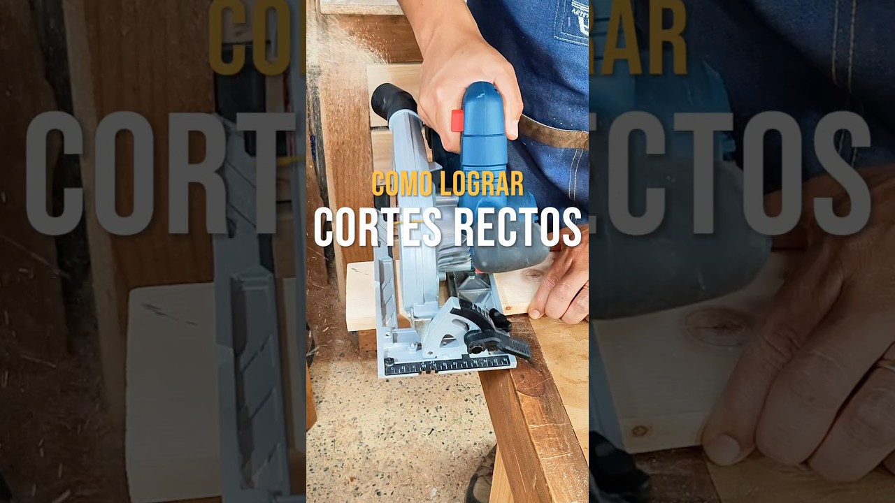 La GUIA m&aacute;s SENCILLA para CORTES  rectos con #SIERRA CIRCULAR #carpintera #herramientas #hacks #tip