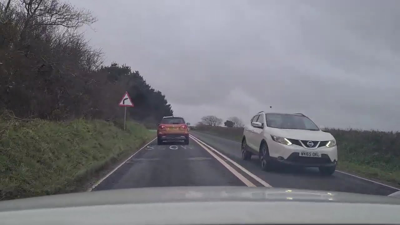 my drive from newquay to Perranporth feb 2026
