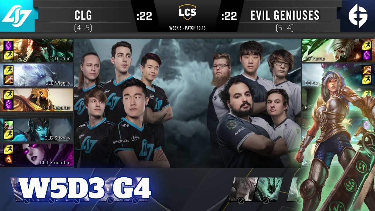 CLG vs Evil Geniuses | Week 5 Day 3 S10 LCS Summer 2020 | CLG vs EG W5D3