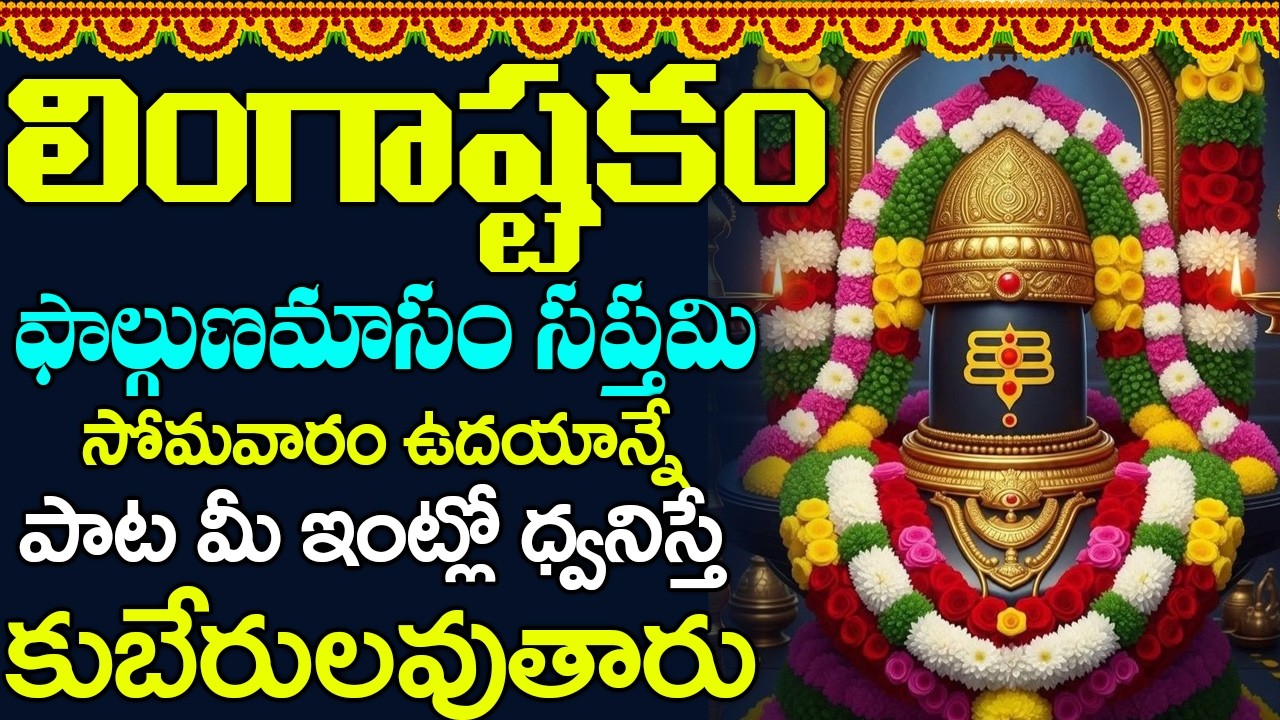 సోమవారం శివ లింగాష్టకం వింటే మీ చేతితో చేసిన పాపాలన్నీ పోయి ఎక్కడ చూసినా డబ్బే డబ్బు | Lingashtakam