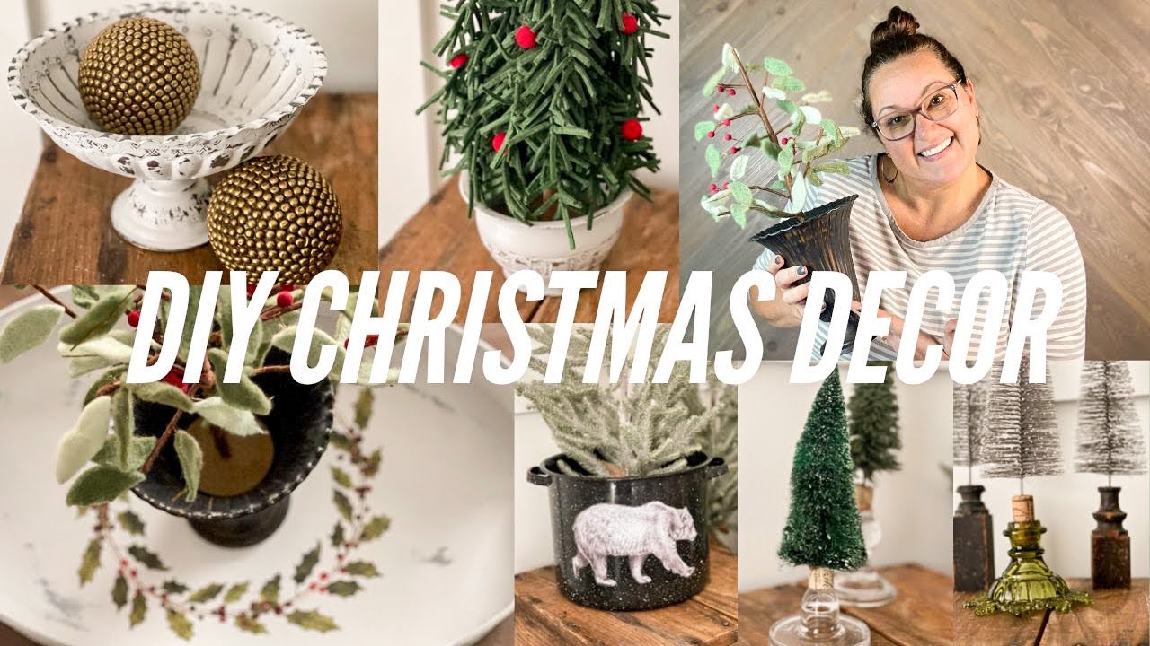 DIY Christmas Decor & upcyled thrift finds for Vendor Booth - IOD Christmas Transfers