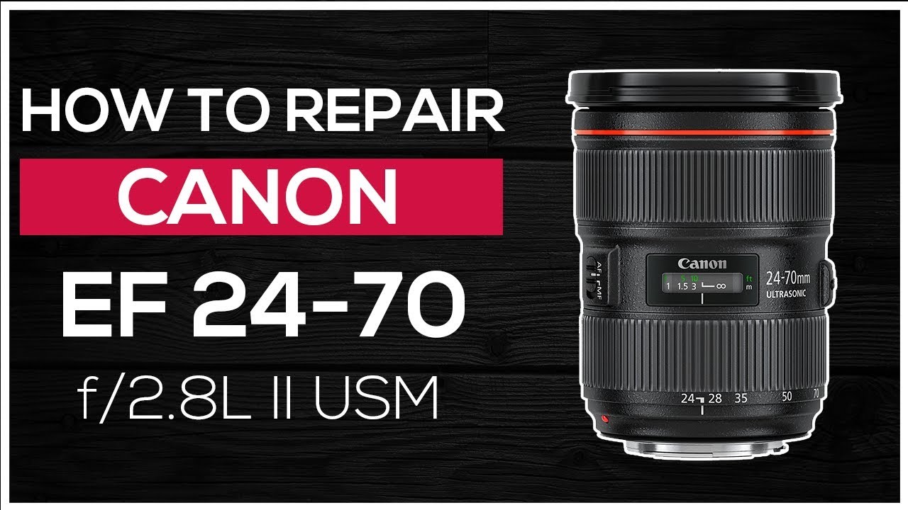 How to repair Canon lens EF 24-70mm f/2.8L II USM - exchange diaphragm unit(aperture)