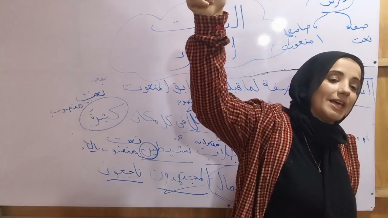 النعت المفرد لصف السادس الابتدائي 