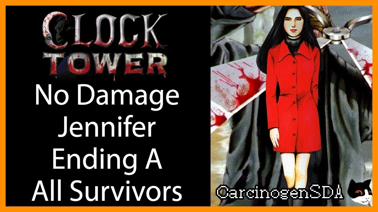 [No Commentary] Clock Tower (PS1) No Damage - Jennifer Ending A (All Survivors)