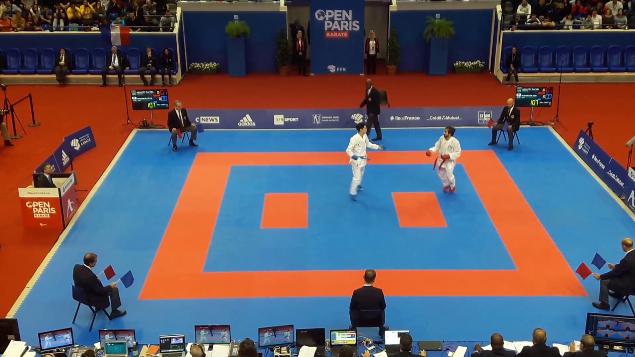 Paris Karate Open 2018 - Kumite Final - Rafael Aghayev vs Ken Nishimura