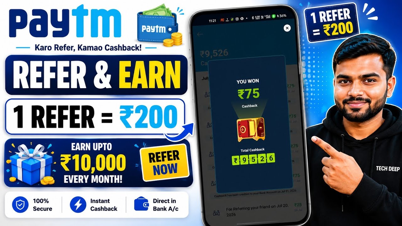How to Refer and Earn with Paytm App Full Process 2026 / How to Refer and Earn in Paytm