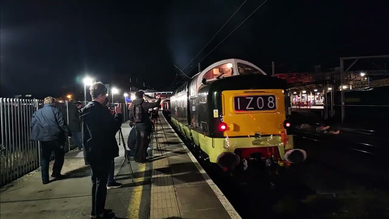 The Cumbrian mountaineer & the deltic express railtour at Crewe 11.3.26 