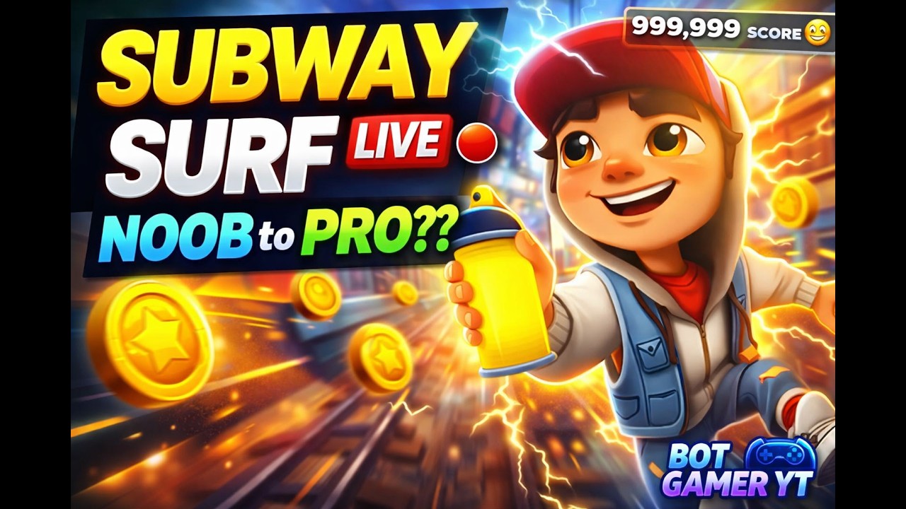 SUBWAY SURF LIVE STREAM #shortsfeed #shortslive #livestream #subwaysurfers #subwaysurf #kids