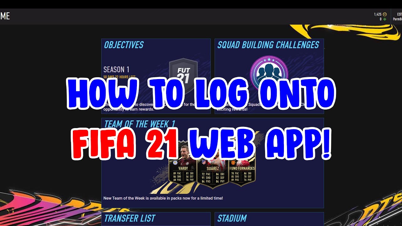 HOW TO log in to the FIFA 21 WEB APP... (FIFA 21 Web App Error)