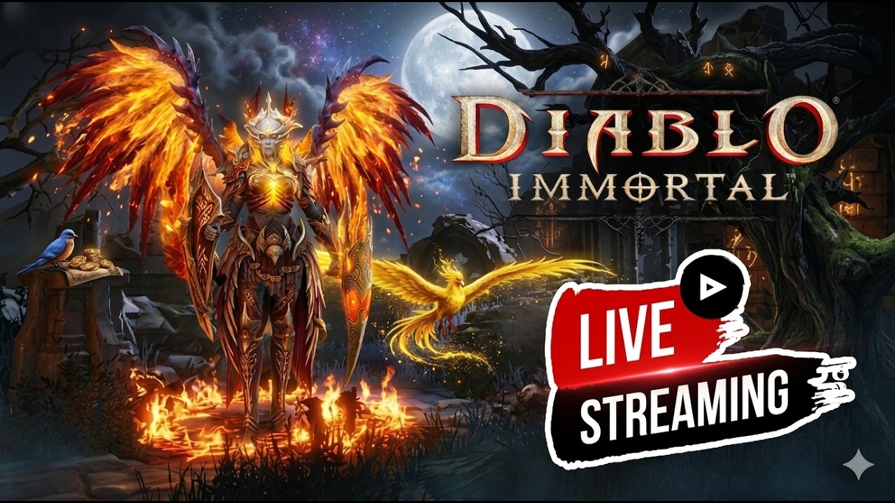 Diablo Immortal Live  Necromancer 🔴 Playing Battleground , Dungeons Farming