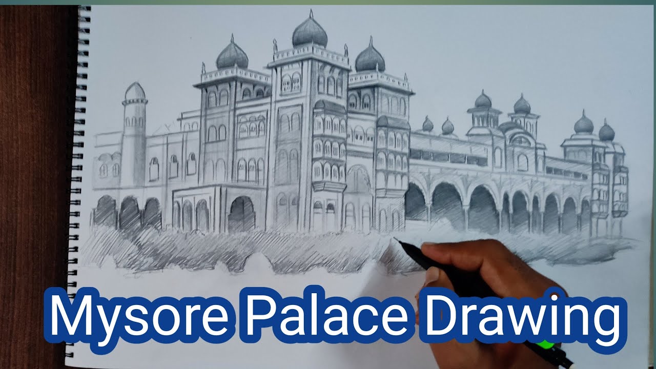 Mysore palace|drawing|in tamil|@prikesharts