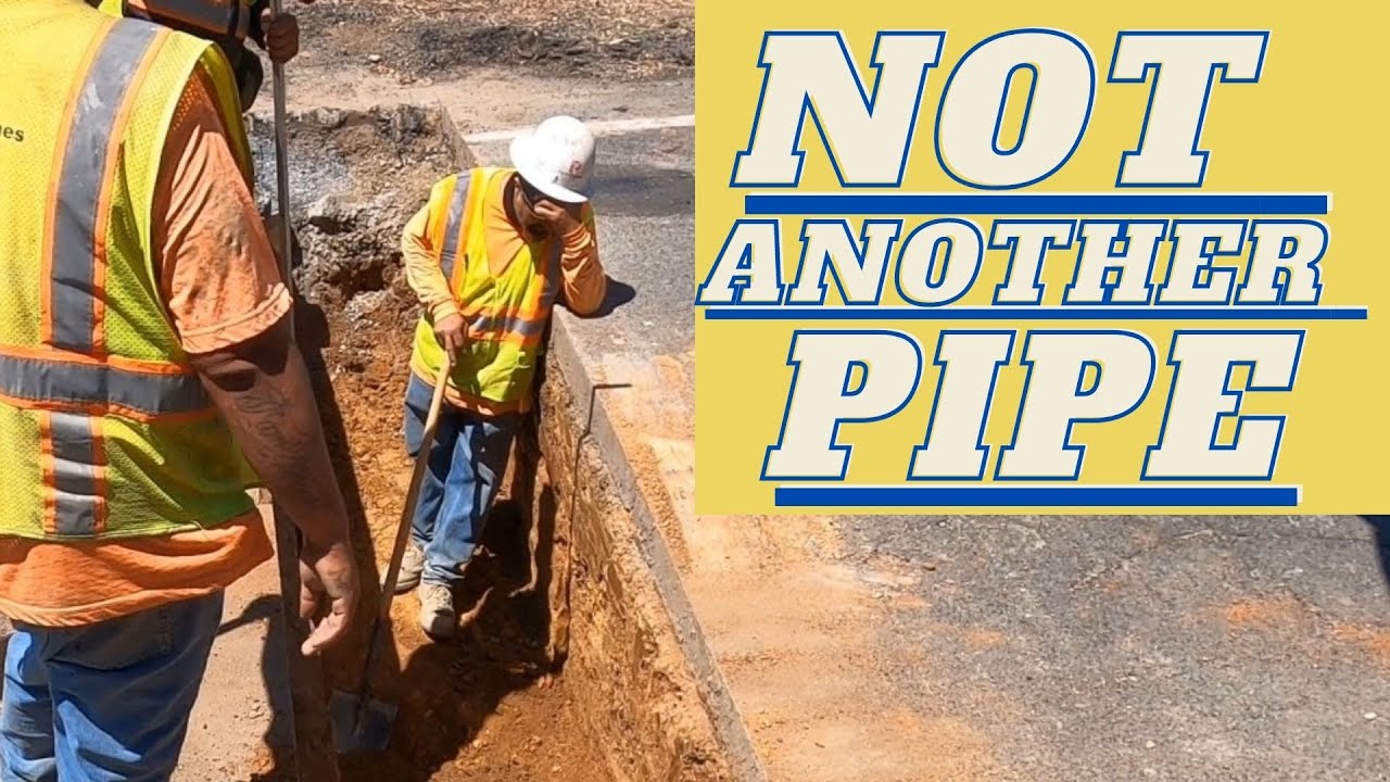 Unmarked pipe line found while excavating!