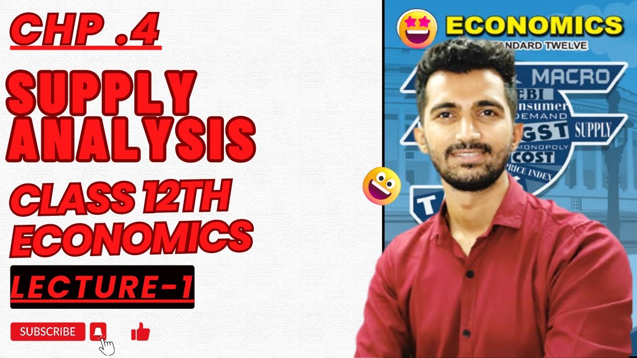 SUPPLY ANALYSIS 12th New Syllabus Maharashtra  Economics Chp 4  JAYESH RAJGOR   HINDI