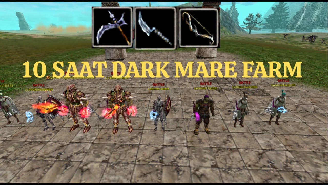 8 PC ZERO FARM SERİSİ 8.B&Ouml;L&Uuml;M / 10 SAAT DARK MARE.