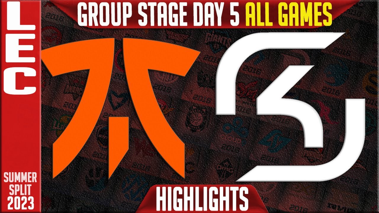FNC vs SK Highlights ALL GAMES | LEC Summer 2023 Groups Day 5 | Fnatic vs SK Gaming