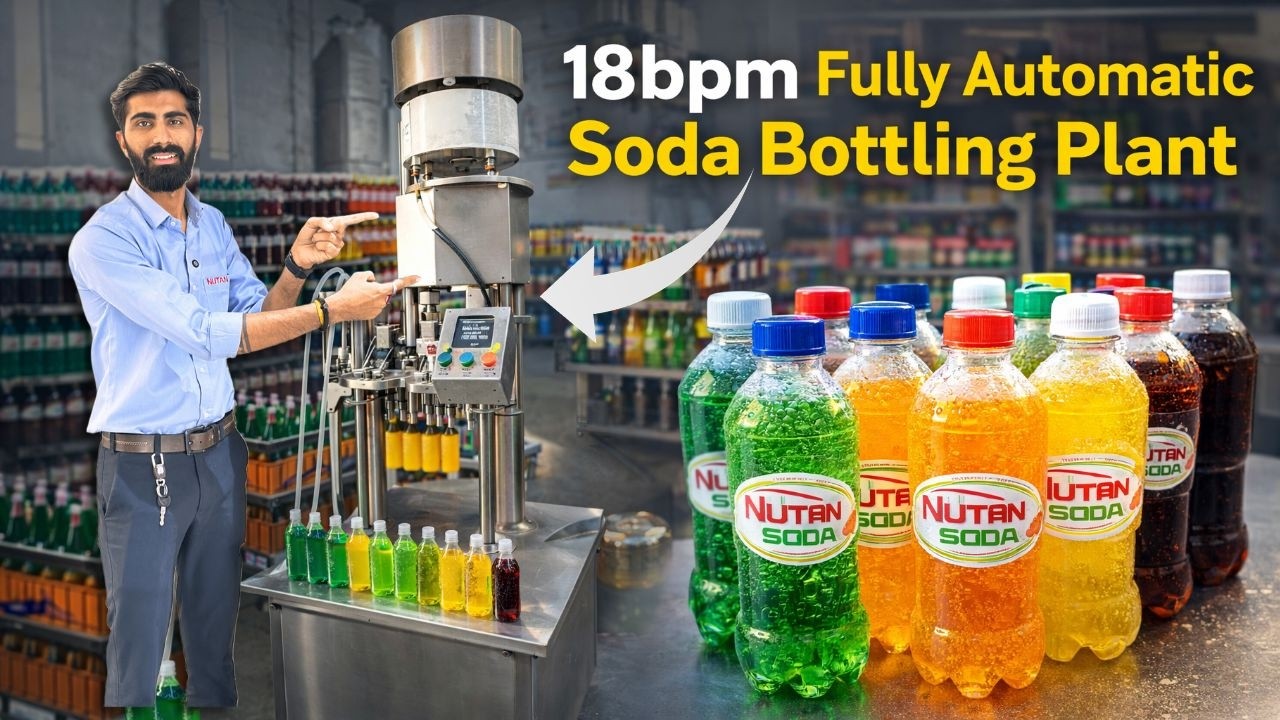 18bpm Fully Automatic Soda Bottling Plant | Soda Filling Machine | Trending Business 2026