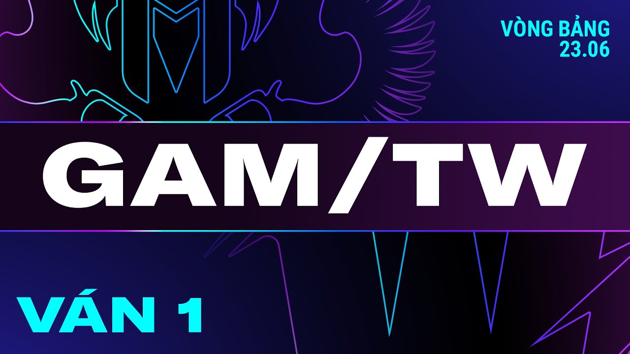 GAM vs TW | Ván 1 | VCS 2024 MÙA HÈ - Tuần 1 | 23.06.2024