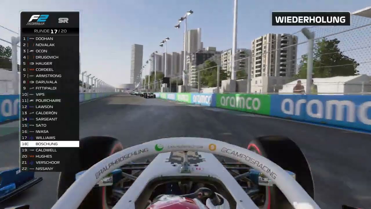 Fastest Lap of the 2022 F2 Saudi-Arabia sprint race: Ralph Boschung lap 18 1:45,783