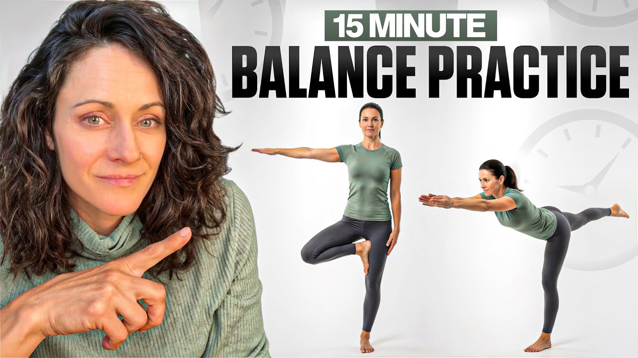 15-Minute Yoga Balance Practice | Improve Stability, Core & Ankle Strength
