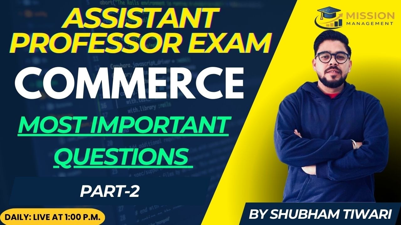 UGC NET Commerce 2026 Most Expected Questions | Assistant Professor All PSC Exams | Part-2