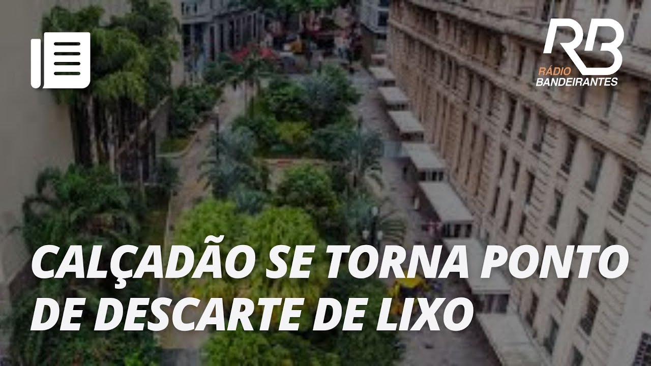 Prefeitura reforma calçadão do centro histórico de São Paulo