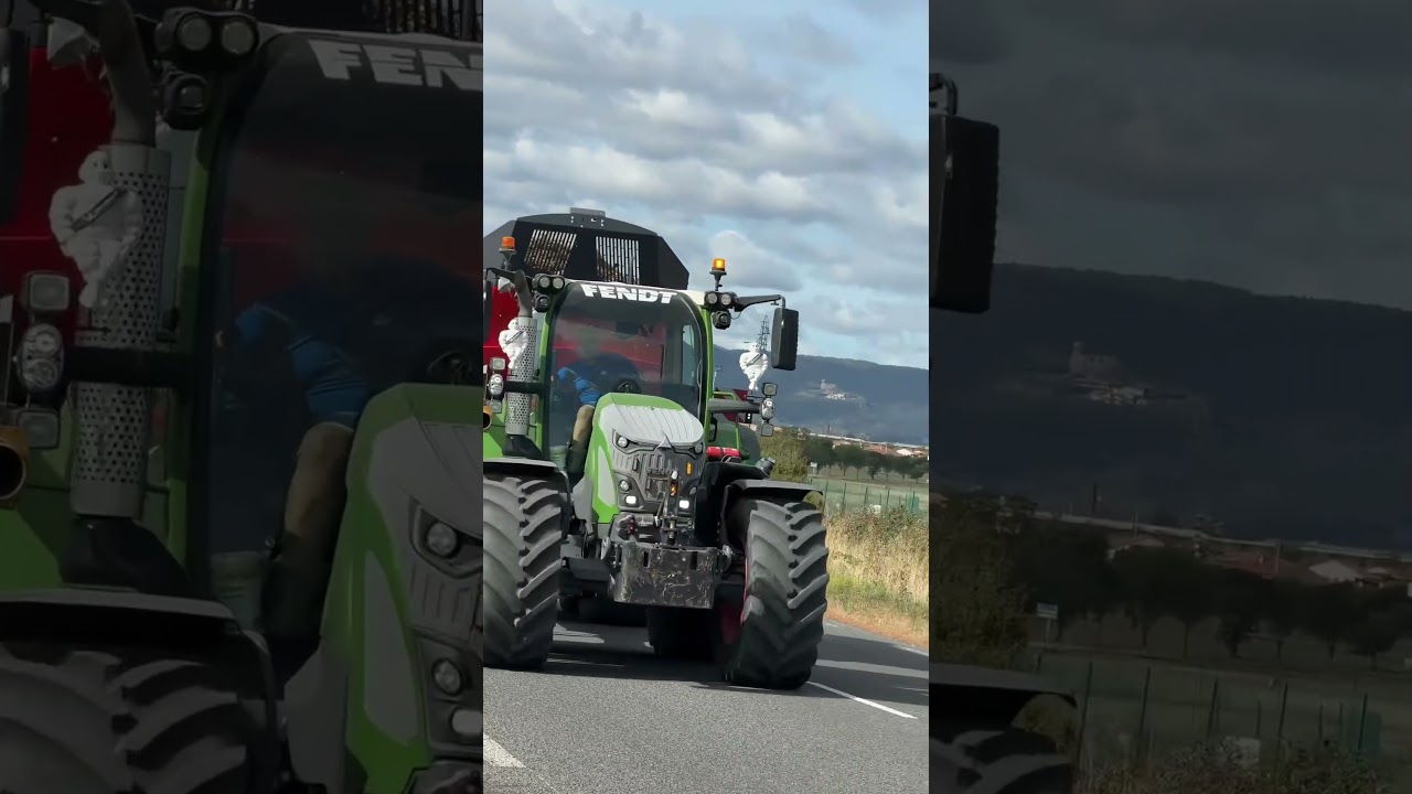 Big Tractor Beeping Down the Road 🚜🔊 #tractor #farming #heavyequipment #shorts
