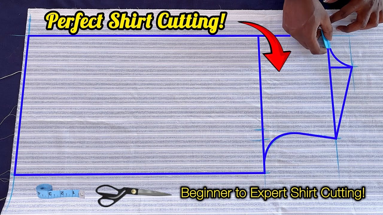 Perfect Shirt Cutting Tutorial for Beginners |Full Step-by-Step Guide with Accurate Measurements