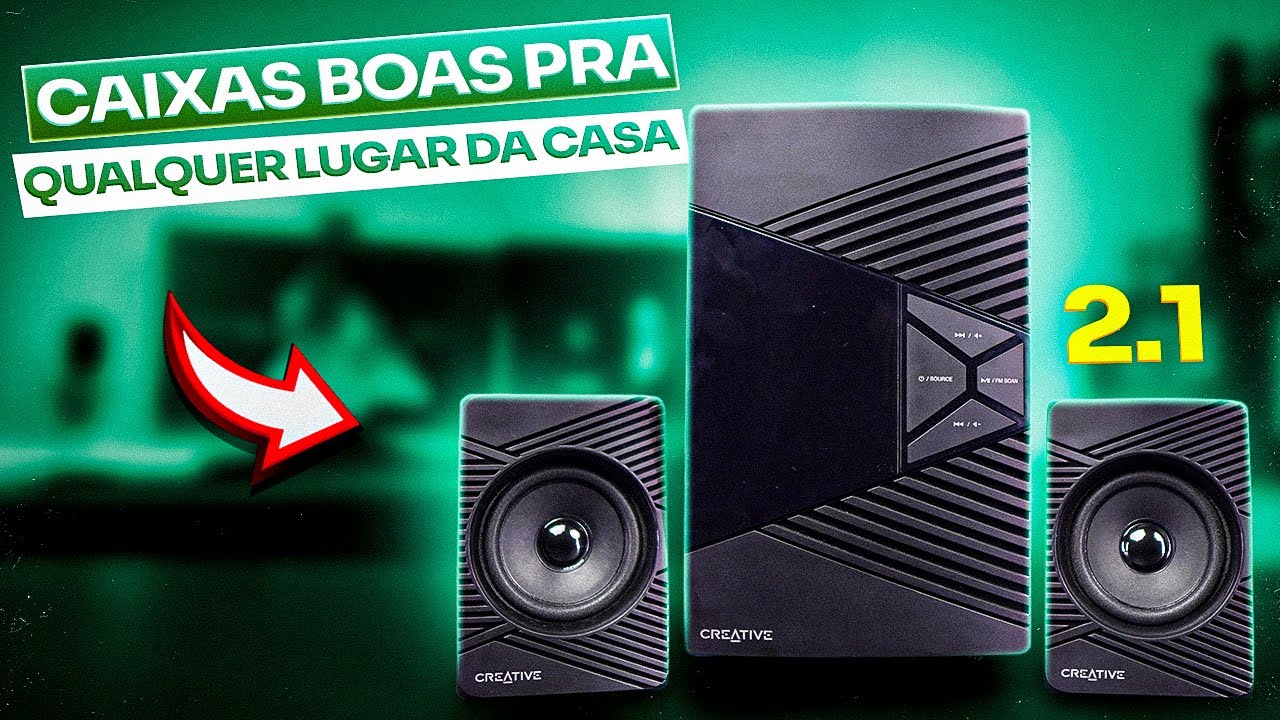 Caixas de Som COM SUBWOOFER por MENOS DE R$500,00! Creative SBS E2500