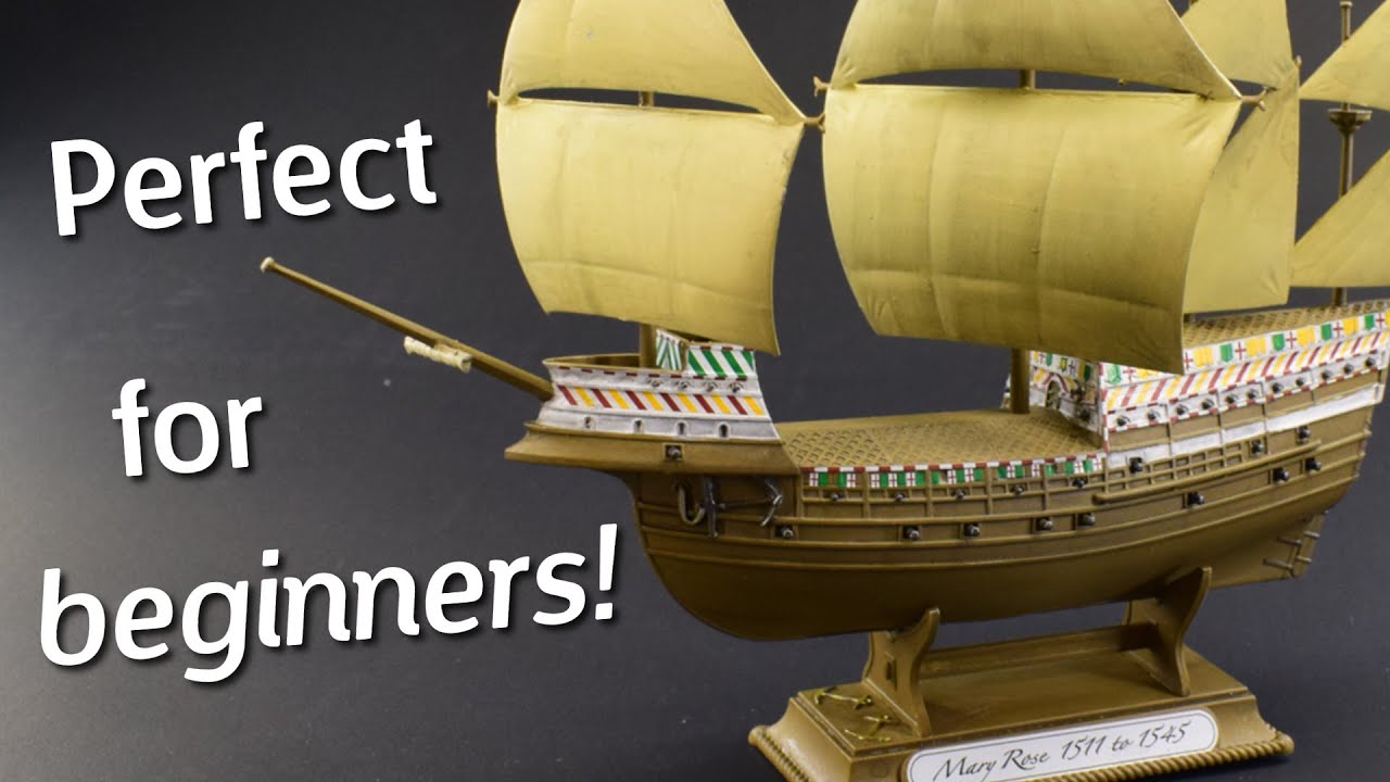 The Airfix Mary Rose is a GREAT Beginner Model! 1/400 Scale Plastic Model Kit Build & Review