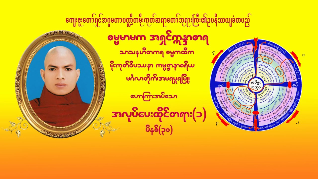 တရားထိုင္ မိနစ္(၃၀)